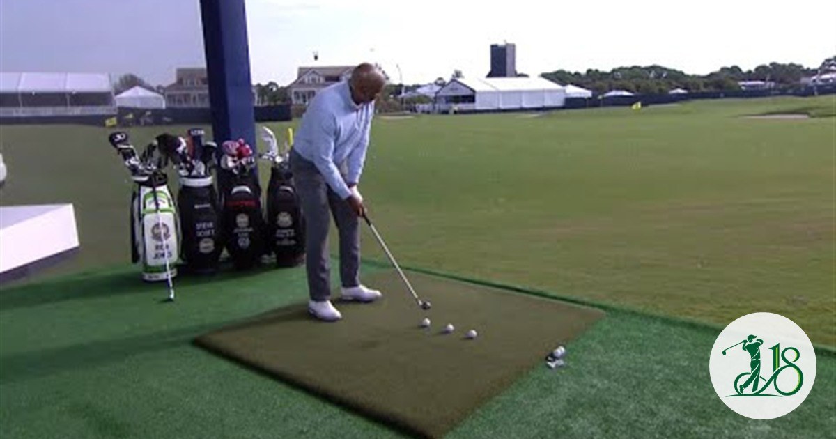 PGA Coach Rich Jones demonstrates a golf swing tempo drill