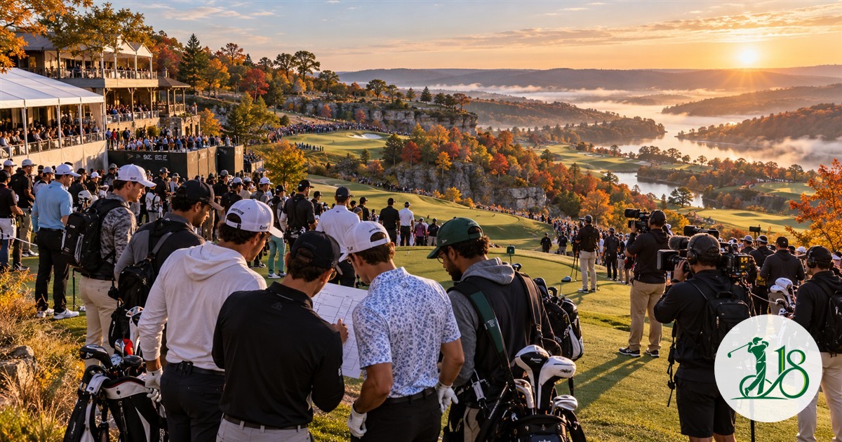 A large anonymous creator golf field gathers for a major tournament