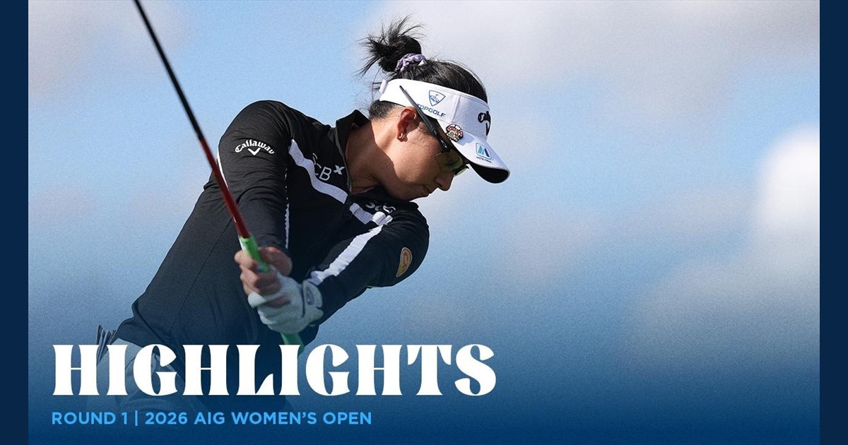 Jeeno Thitikul plays during the first round of the 2026 AIG Women's Open at Royal Lytham