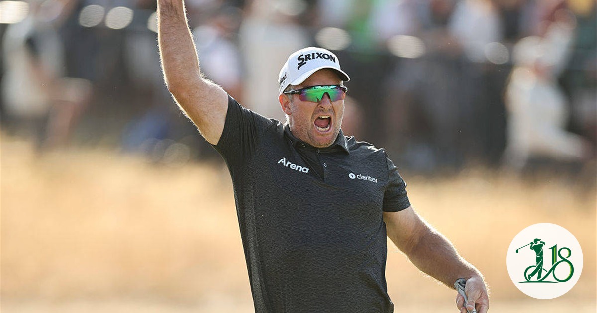 Ryan Fox celebrates winning the 2026 Open Championship