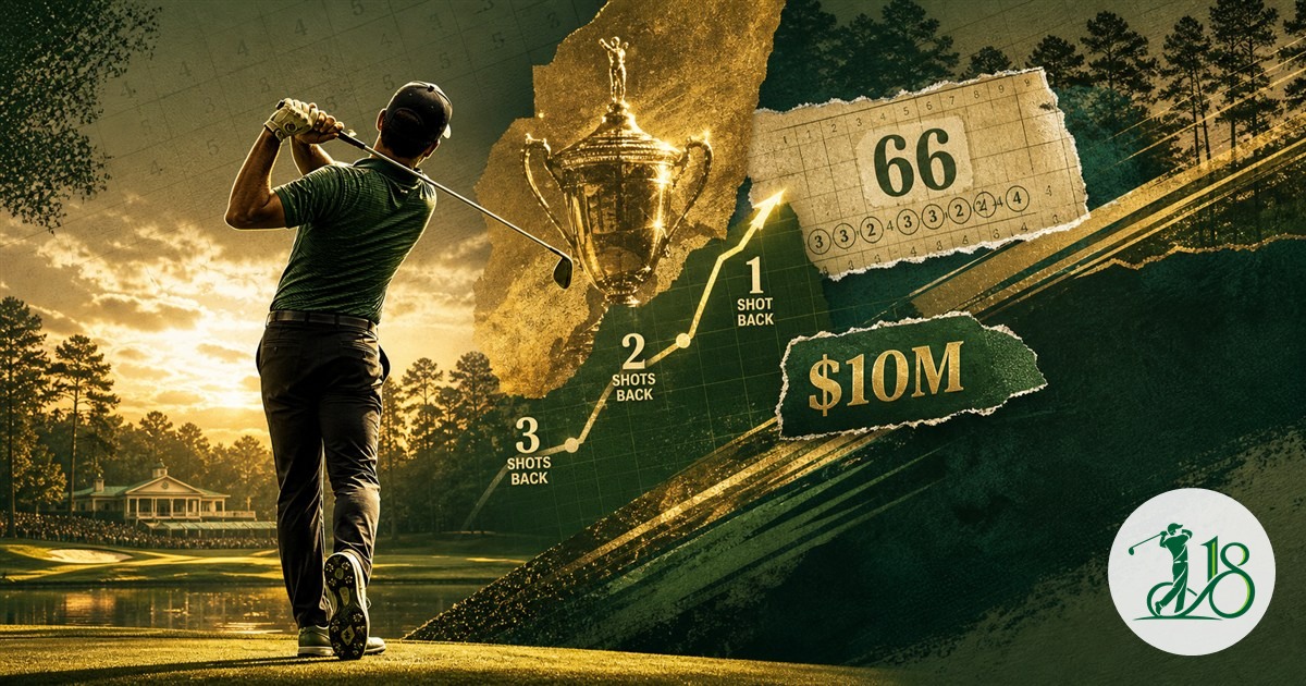 Editorial collage celebrating the 2026 Tour Championship winner at East Lake