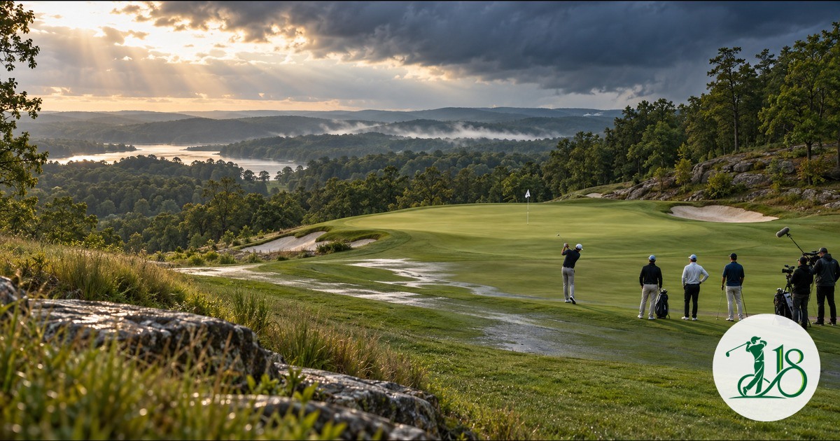 A rain-softened Virginia golf course prepared for Your Golf Tour Event 3